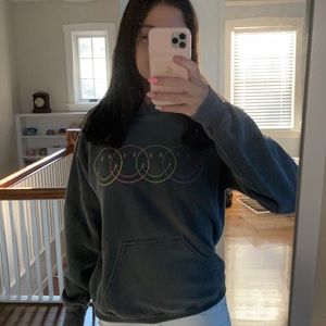 Pacsun smiley face hoodie